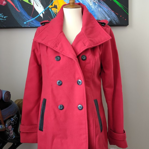 Amy Byer Jackets & Blazers - NWT Amy Byer red peacoat